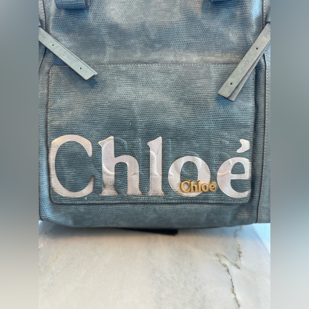 Chloe Blue Tote Bag - Picture 8 of 16